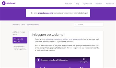 mijn domein storing|Mijndomein Helpdesk